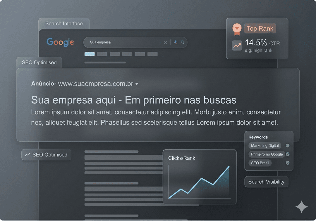 Exemplo de resultado no topo do Google