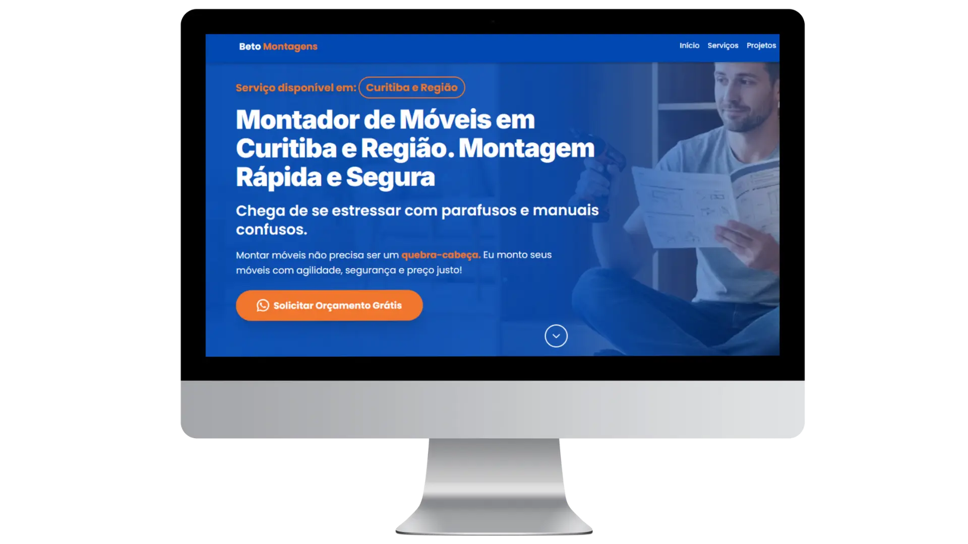 Site Beto Montador de Móveis